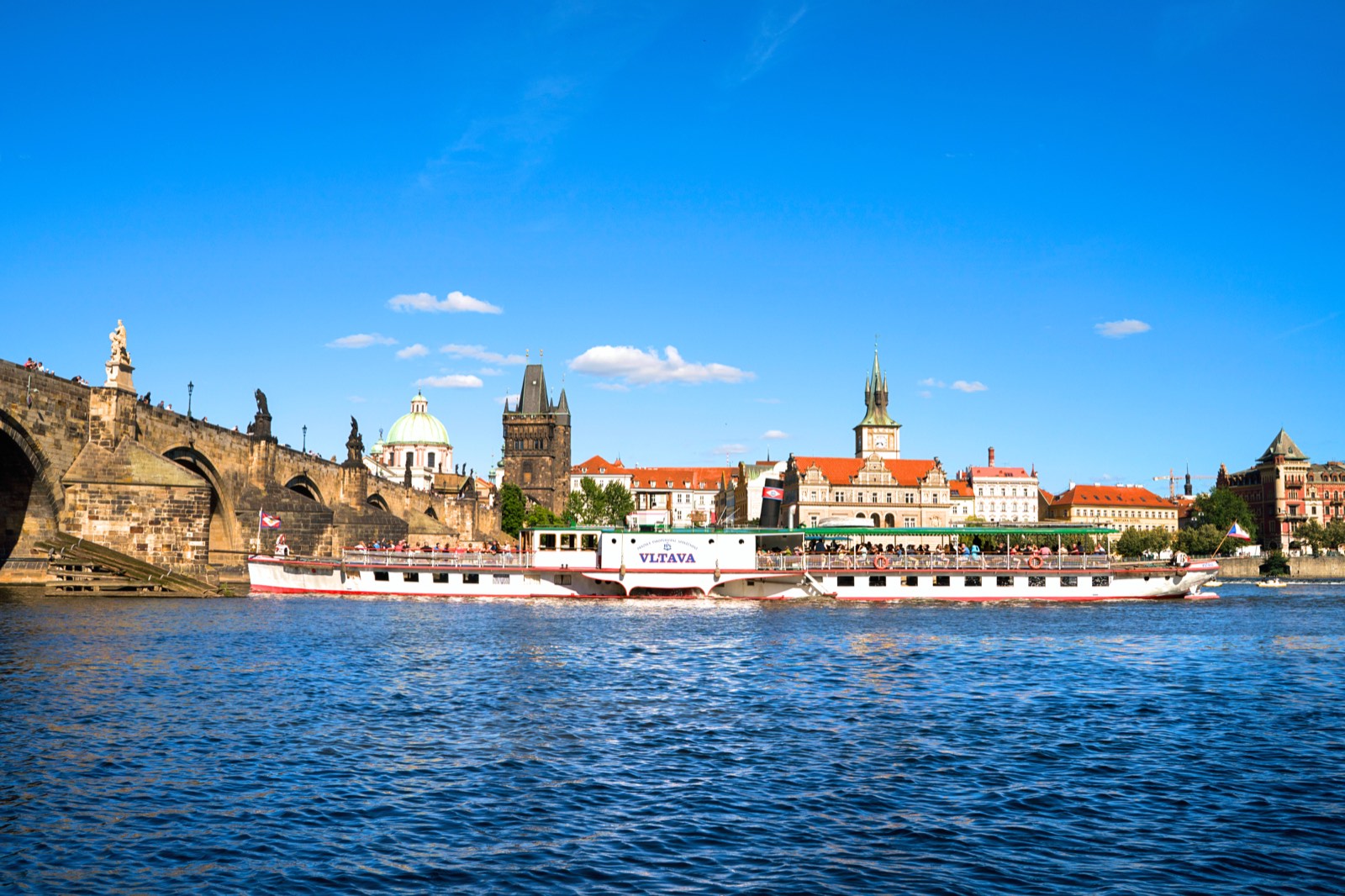 The Vltava steamboat sails to the Zoo